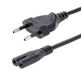 Cable cee7 - 16 a c7 startech 1m - macho - hembra - negro