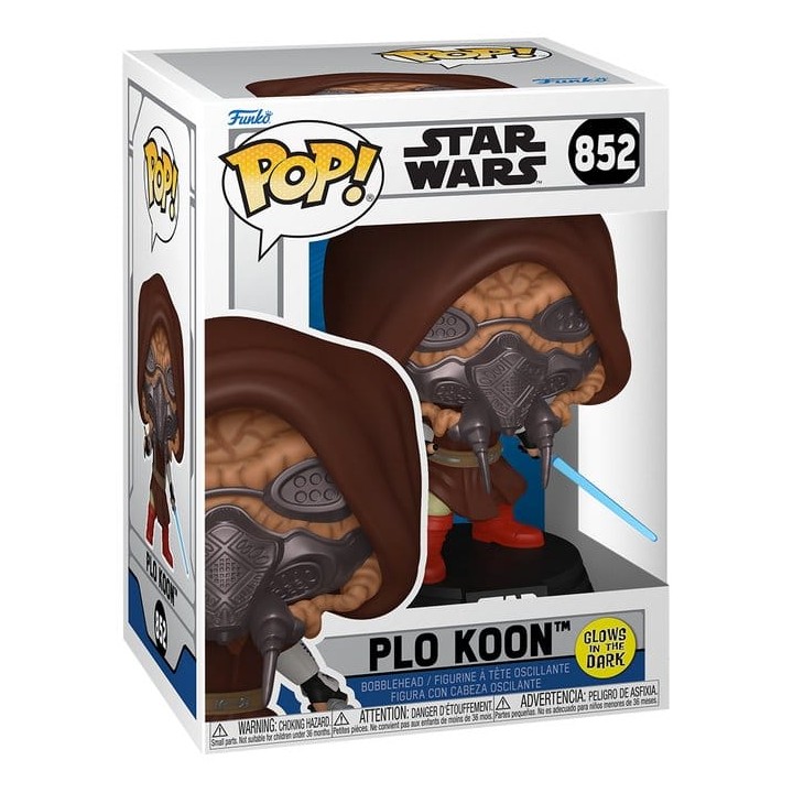 Funko pop star wars: plo koon (glow)