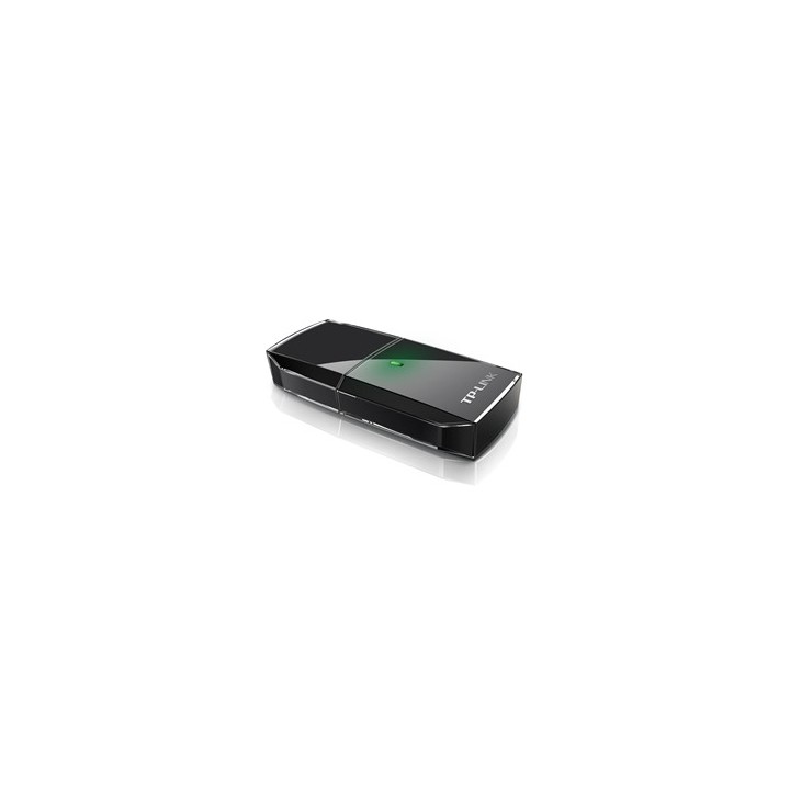 Adaptador usb 2.0 dual band wifi ac600 2.4 ghz y 5ghz tp - link negro