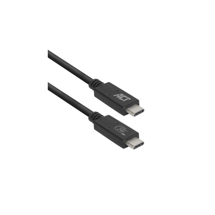 Cable usb - c act connectivity carga 240w mas datos 20 gbps 1.m certificado usb - if