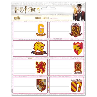 Etiquetas adhesivas Gryffindor Harry Potter