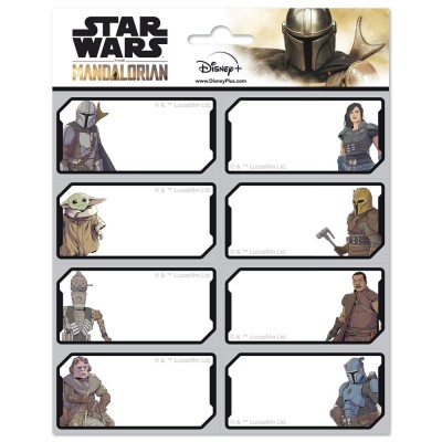 Etiquetas adhesivas Mandalorian Star Wars