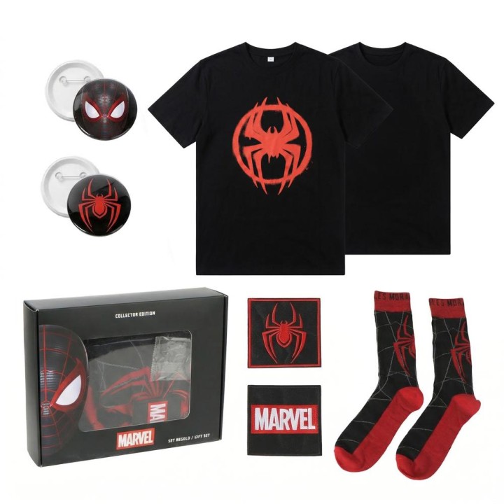 Camiseta corta single jersey set spiderman