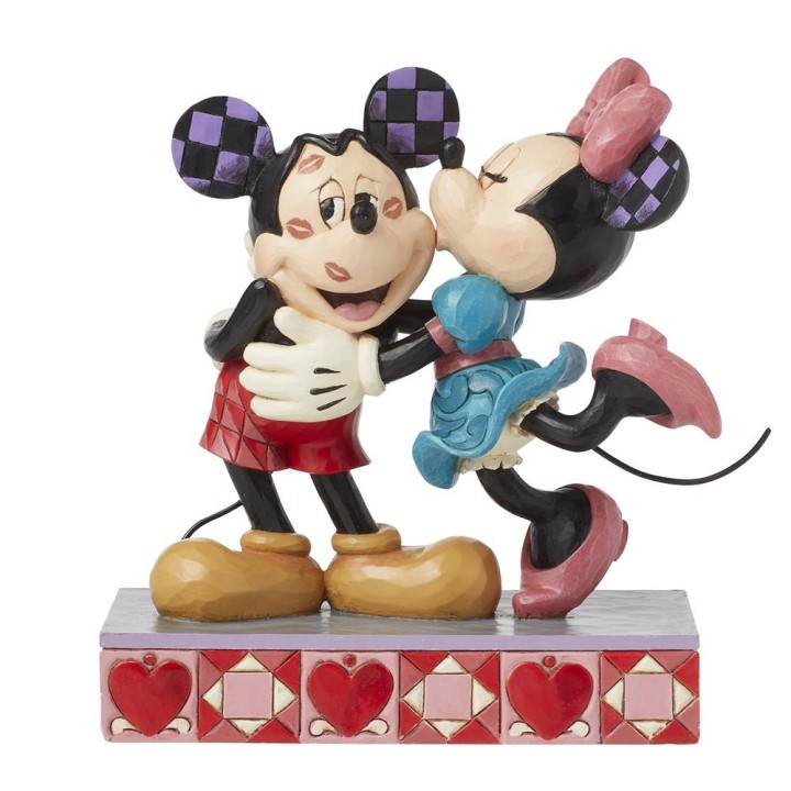 Figura enesco disney mickey & minnie