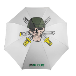 Paraguas blanco one piece zoro