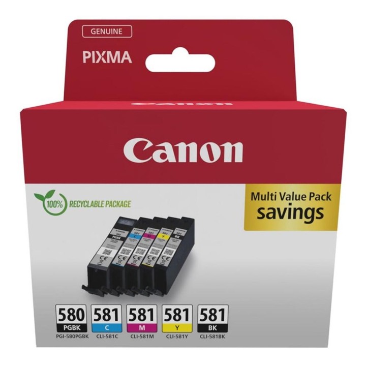 Multipack canon pgi - 580 pgbk + cli - 581