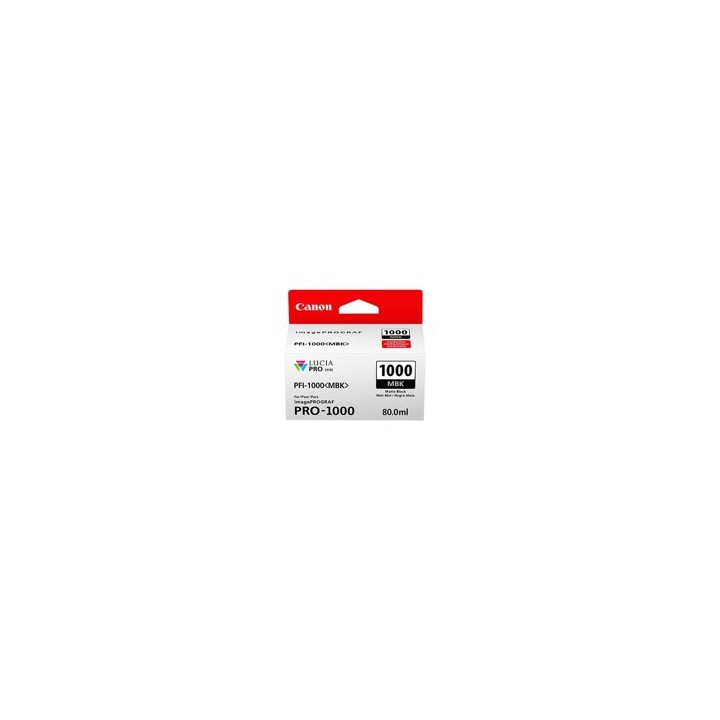 Cartucho canon pfi - 1000 mbk negro mate