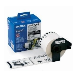 Etiquetas cinta continua brother blanca dk22205
