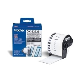 Etiquetas cinta continua brother blanca dk22223