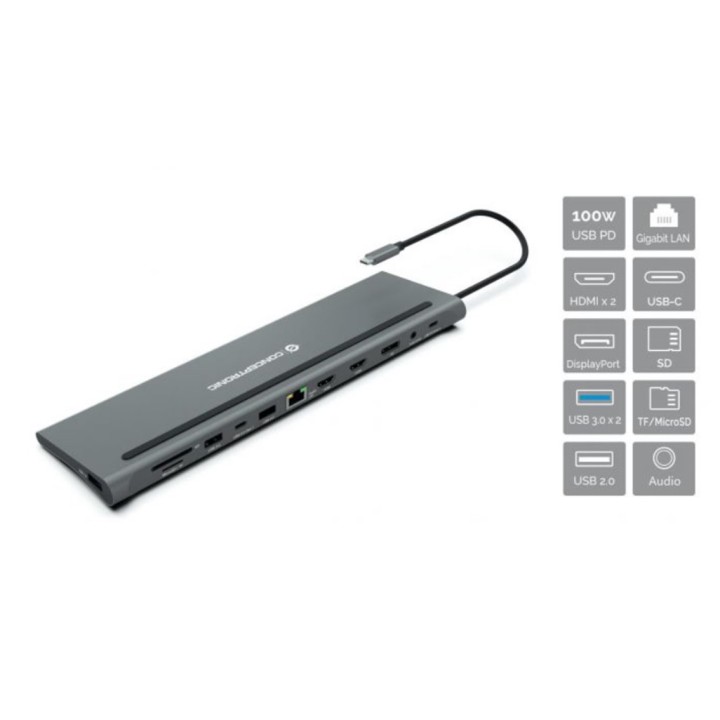 Docking station conceptronic usb tipo c