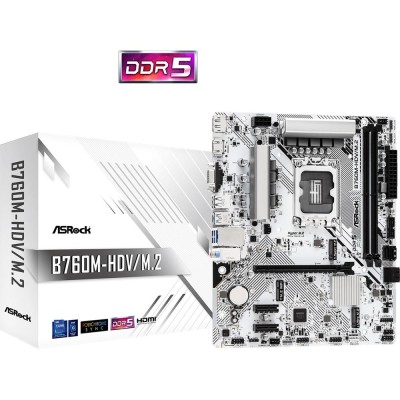 Placa base asrock b760m hdv m2 1700