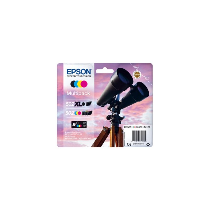 Multipack tinta epson 502xl negro +