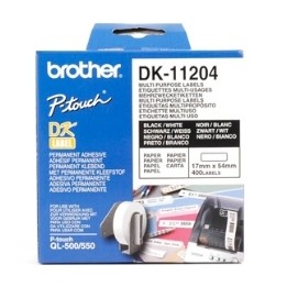 Etiquetas papel precortada brother dk11204 17