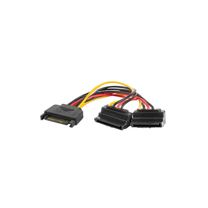 Cable alimentacion lanberg sata macho 2x