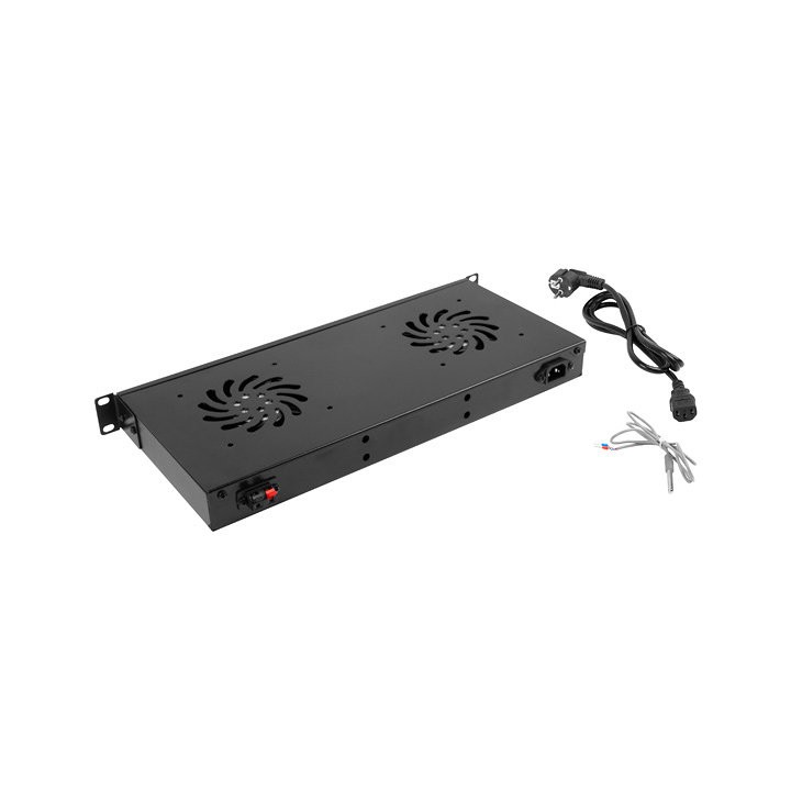 Panel ventilacion lanberg lcd 2 ventiladores