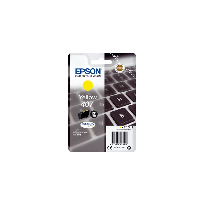 Cartucho tinta epson 407 amarillo