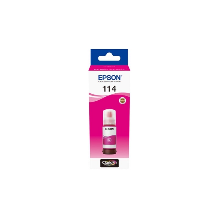 Botella tinta epson ecotank 114 mangenta
