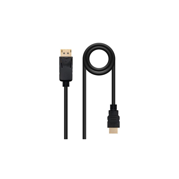 Cable displayport a hdmi nanocable 1m
