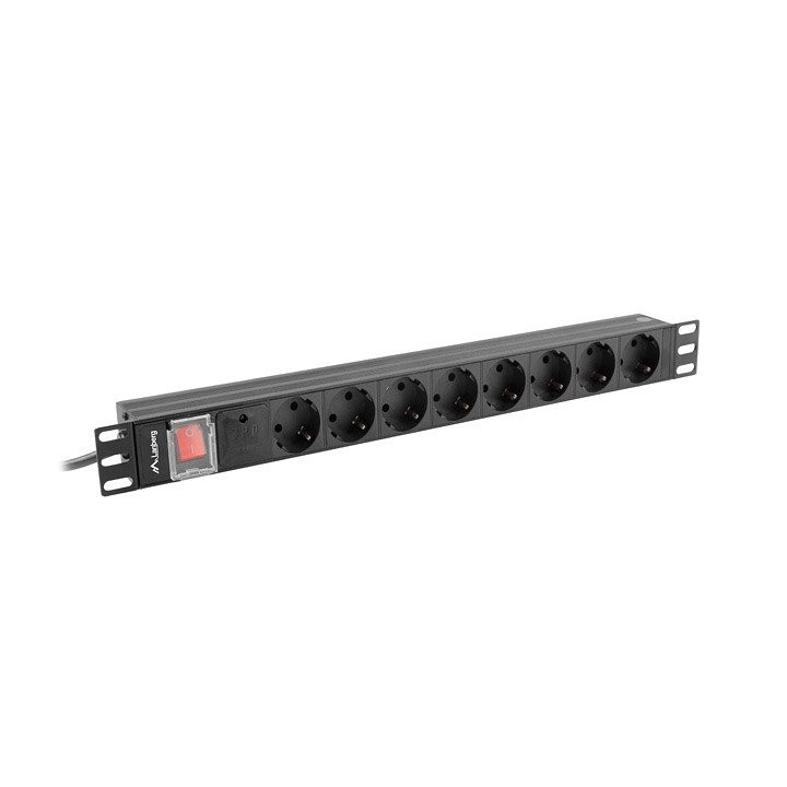 Regleta lanberg 1u 16a rack 19