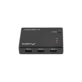 Switch video lanberg 4k 3 x