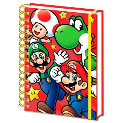 Cuaderno A5 Super Mario Bros Nintendo