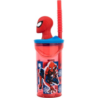 Vaso figura 3D Spiderman Marvel 360ml