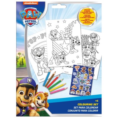 Set Colorear pegatinas Patrulla Canina Paw Patrol