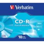 Verbatim cd r 700mb 52x tarrina 10