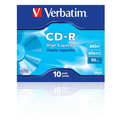 Verbatim cd r 800mb 40x tarrina 10