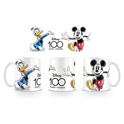 Taza Mickey &38 Donald 100th Anniversary Disney 315ml