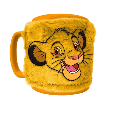 Taza funda de peluche El Rey Leon Disney 440ml