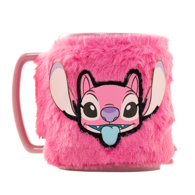 Taza funda de peluche Angel Disney 440ml