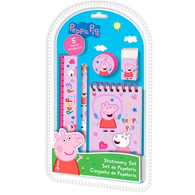 Set papeleria Peppa Pig 5pzs