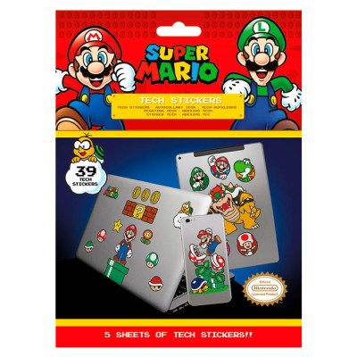 Set 29 vinilos Super Mario Bros Nintendo