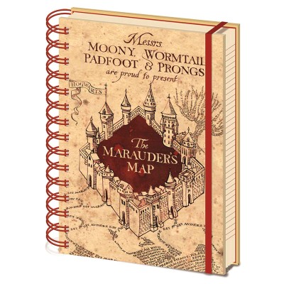 Cuaderno A5 Mapa Merodeador Harry Potter