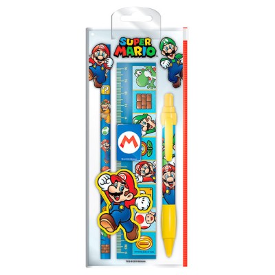 Set papeleria Super Mario Bros Nintendo