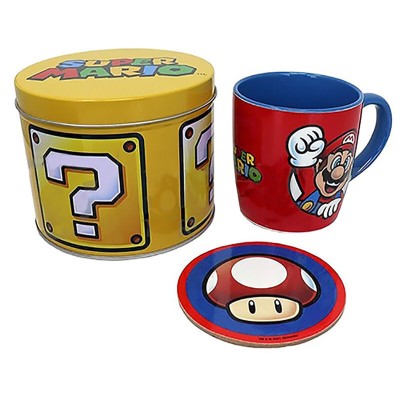 Se Taza y Posavasos Golden Super Mario Bros