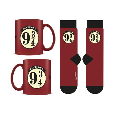 Set Taza y Calcetines Plataforma 9 3/4 Harry Potter