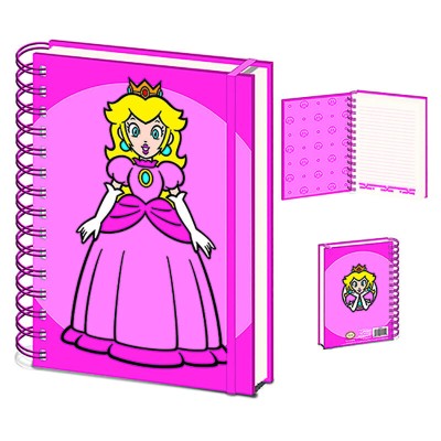 Cuaderno A5 Peach Super Mario Bros