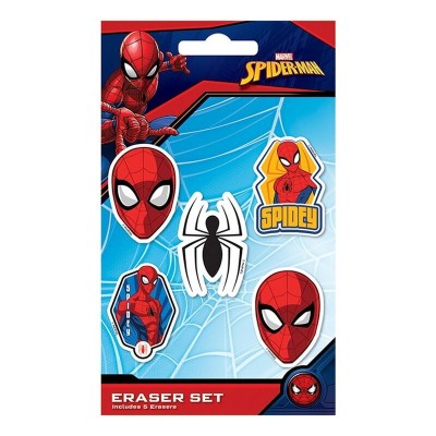 Blister 5 Gomas de Borrar Spiderman Marvel