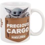 Set Taza + Posavasos y Llavero Yoda the Child Mandalorian Star Wars