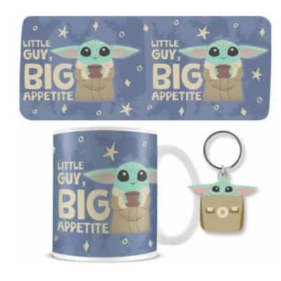 Set Taza y llavero Grogu Mandalorian Star Wars