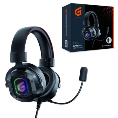 Auricular gaming conceptronic athan02b usb microfono