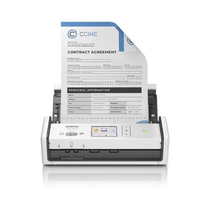 Escaner sobremesa brother ads1800w 30ppm duplex
