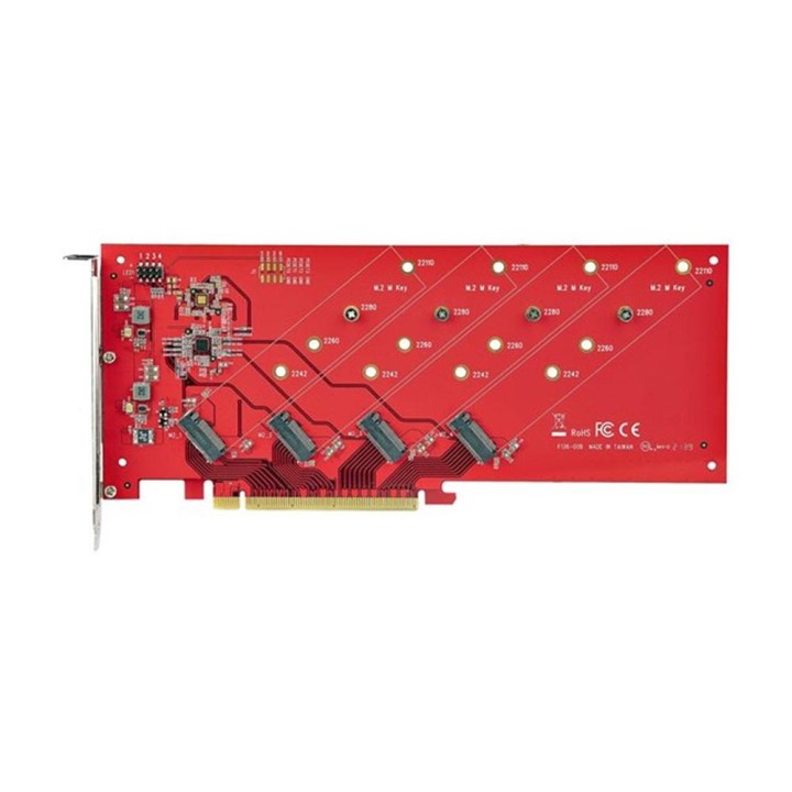 Tarjeta interfaz startech quad - m2 - pcie - card - b