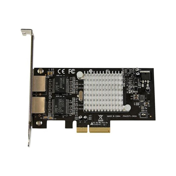 Tarjeta red startech st2000spexi 2x rj45