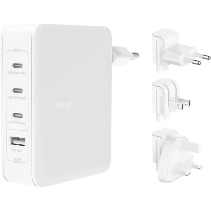Cargador pared belkin wch014btwh 140w 3x