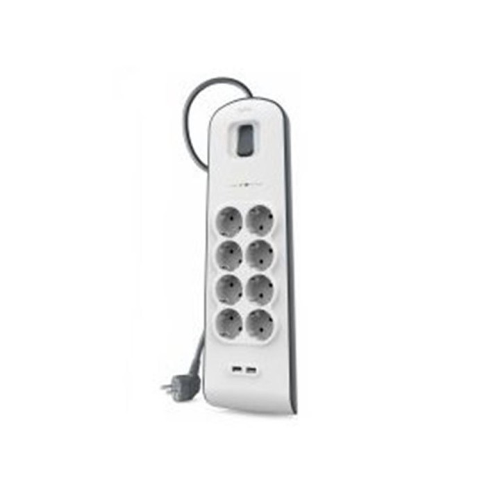Regleta alimentacion belkin bsv804vf2m - v2 8 tomas