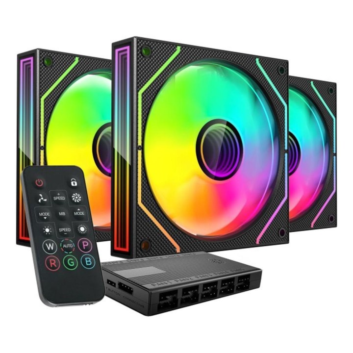 Ventilador caja mars gaming mf3dprokit argb
