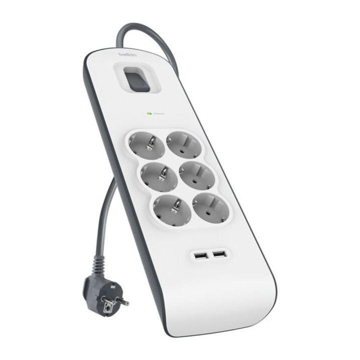 Regleta alimentacion belkin bsv604vf2m - v2 proteccin contra